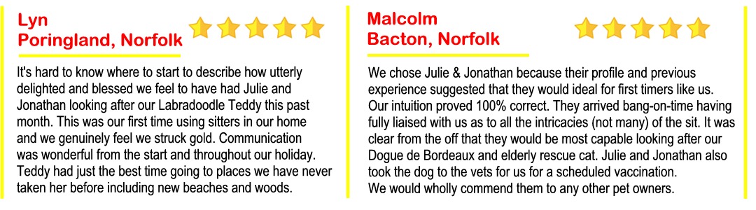 Norfolk Trusted House Sitters Review